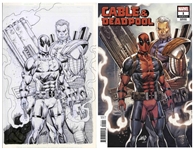 Original Cover Art for Cable & Deadpool by Creator Rob Liefeld -- 2018 Annual #1 Variant Edition Measures 11 x 17
